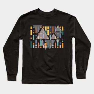 Lines in triangles mosaic Long Sleeve T-Shirt